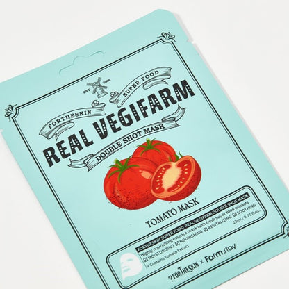 fortheskin super food real vegifarm double shot mask tomato